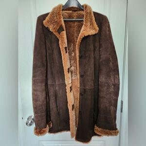 Brown Danier Genuine Sheepskin Coat